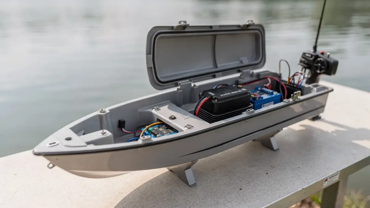 RC-Boot mit wasserdichtem Gehäuse und Dichtungen zur Dichtigkeit