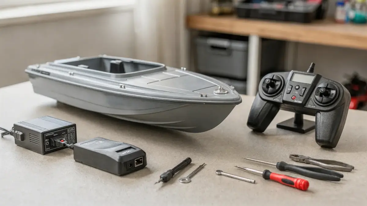 RC-Boot und Fernsteuerung als Motiv zum Thema RC Boot kaufen