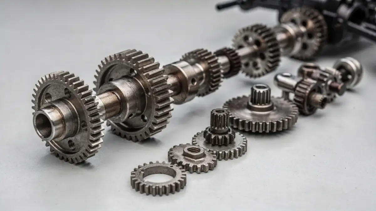 RC Truck Übersetzung mit Getriebe- und Zahnrädern zur Erklärung von Kraft und Untersetzung